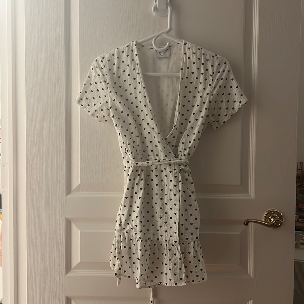 Verge girl Heart wrap dress